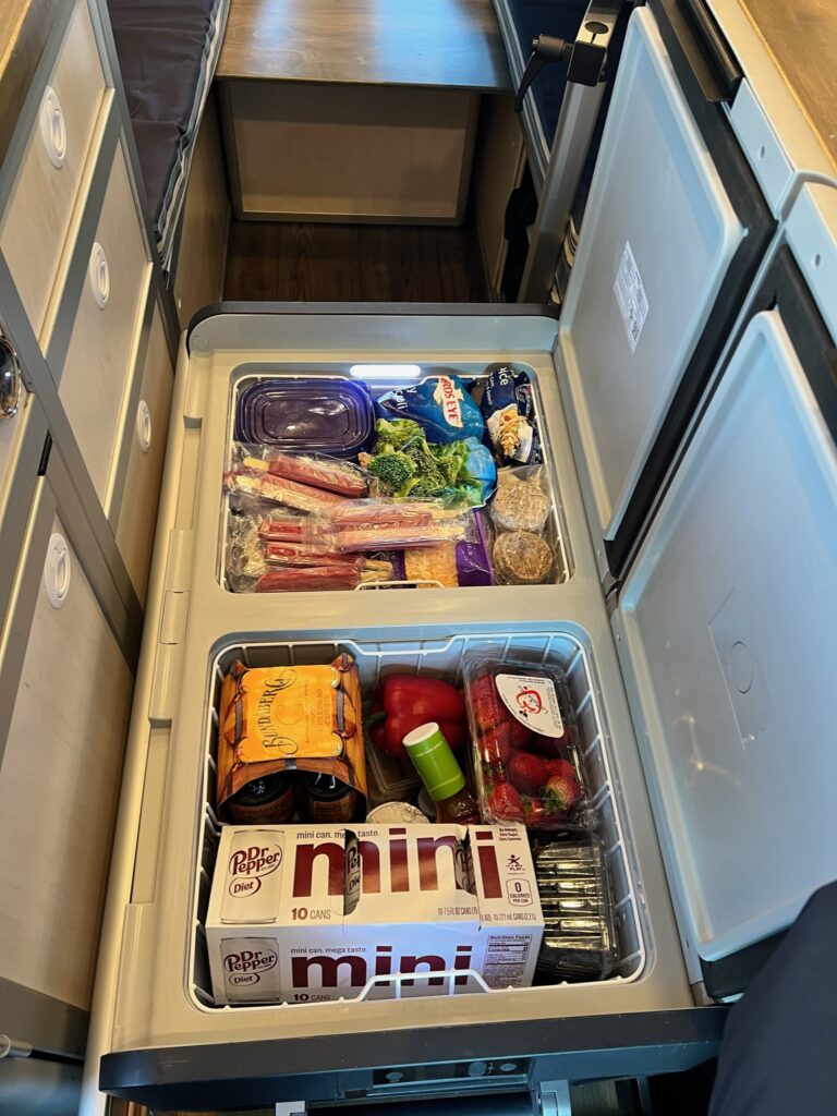 Refrigerator packed